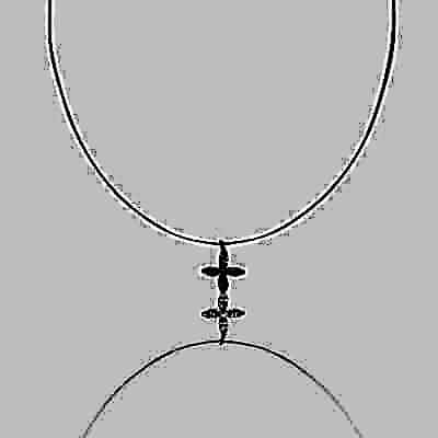 14 K Altın Markiz Hayalet Kolye - by Eda Çetin