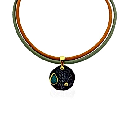 Antik Para Deri Kolye - by Eda Çetin