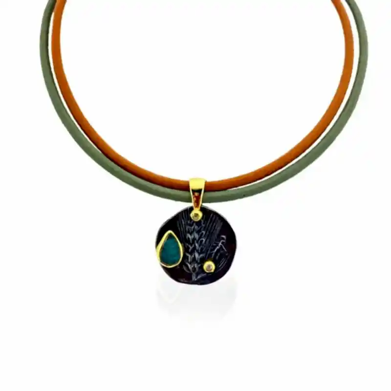 Antik Para Deri Kolye - 1