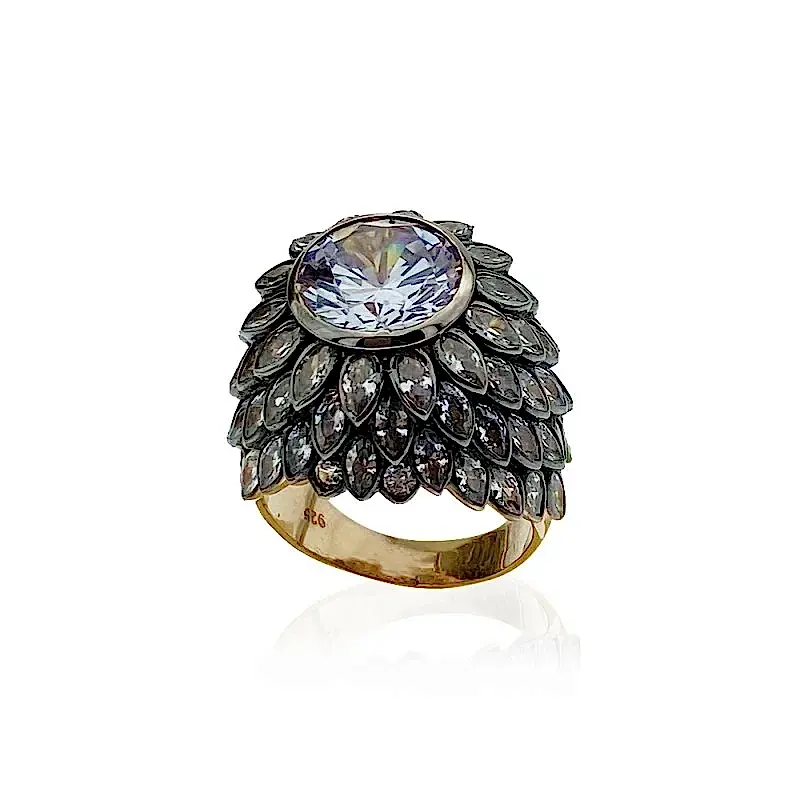 Buğu Elmas Montür Koleksiyon Yüzük - 4