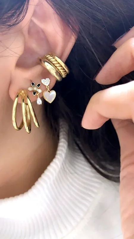 C Form Kıkırdak Küpe - 2