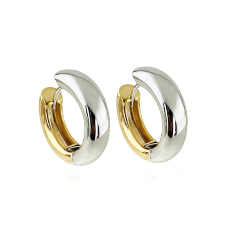 Çift Renk Halka Küpe - by Eda Çetin