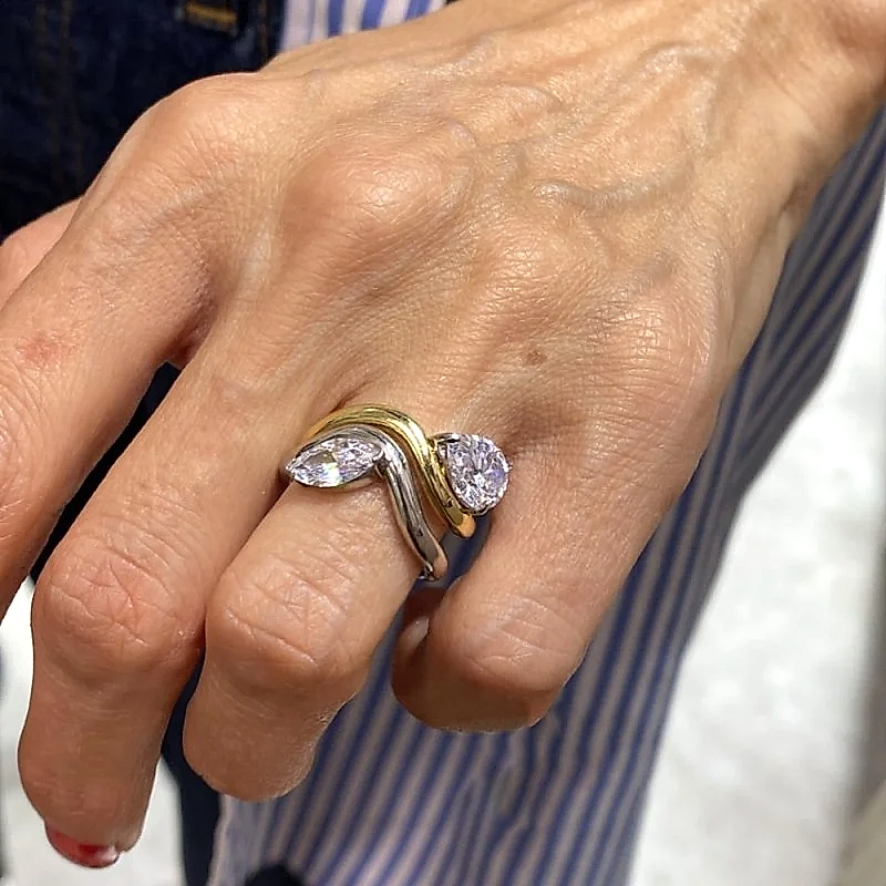 Damla Kesim Dalgalı Yüzük - 2