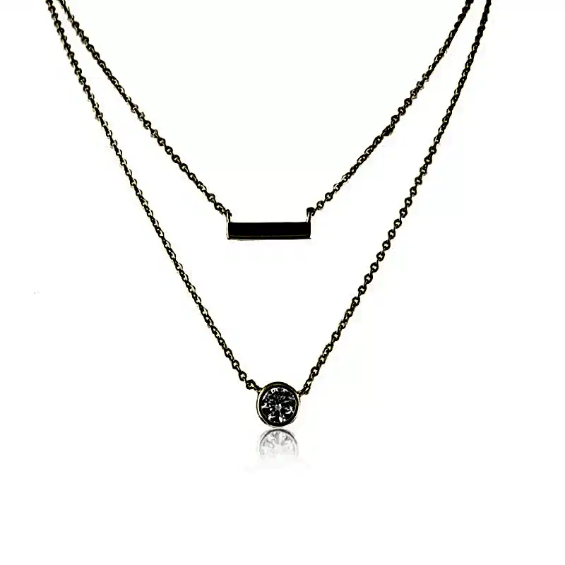 Espino Kendinden İkili Kolye - 1