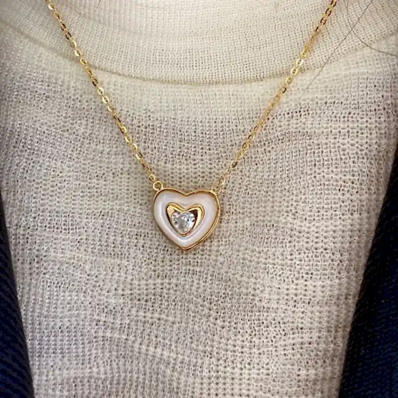 Espino Sedef Kalpli Kolye - 3