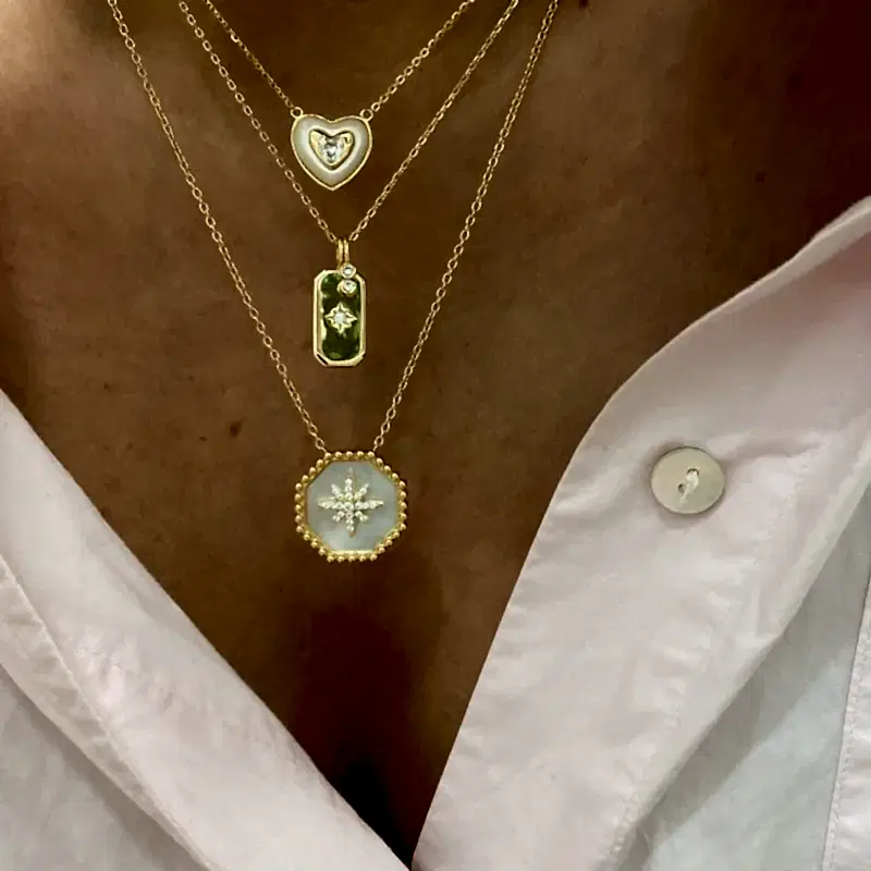 Espino Sedef Kalpli Kolye - 2