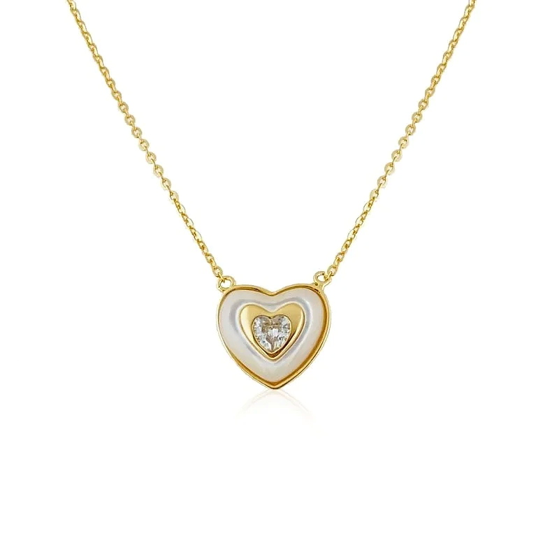 Espino Sedef Kalpli Kolye - 1