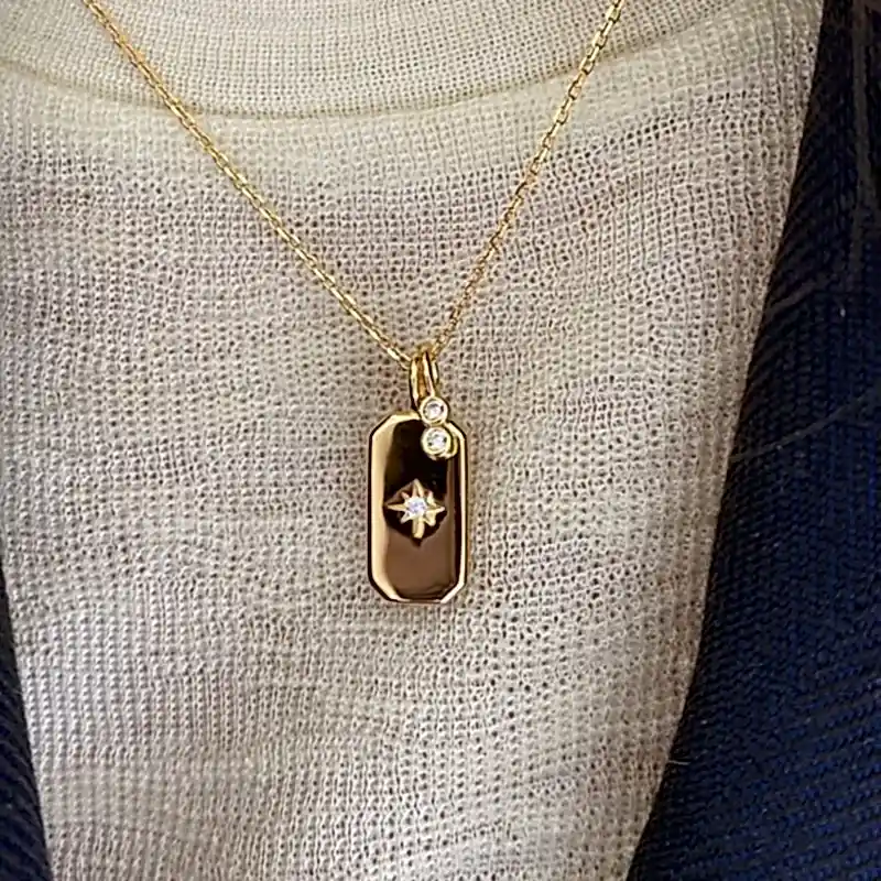 Espino Taş Detaylı Kolye - 3