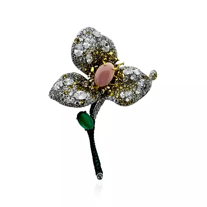 Glory Morning Mix İtalyan Broş - 1