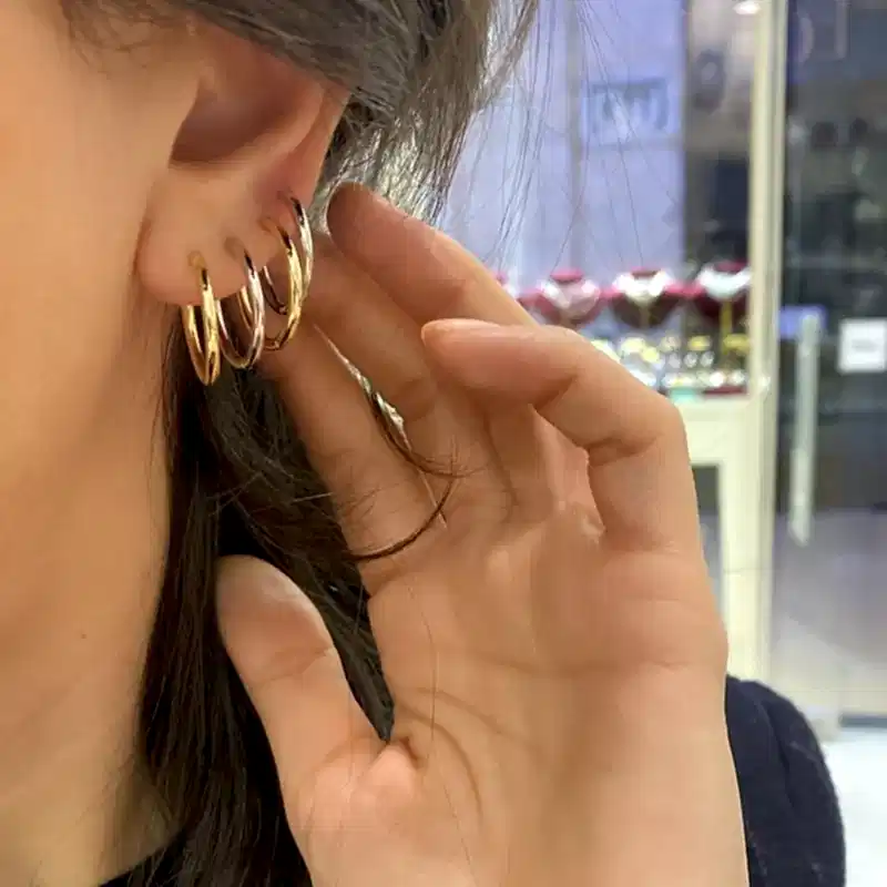 Grazia Basic Halka Küpe - 1