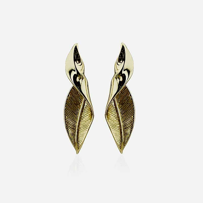 İtalyan Yaprak Küpe - by Eda Çetin