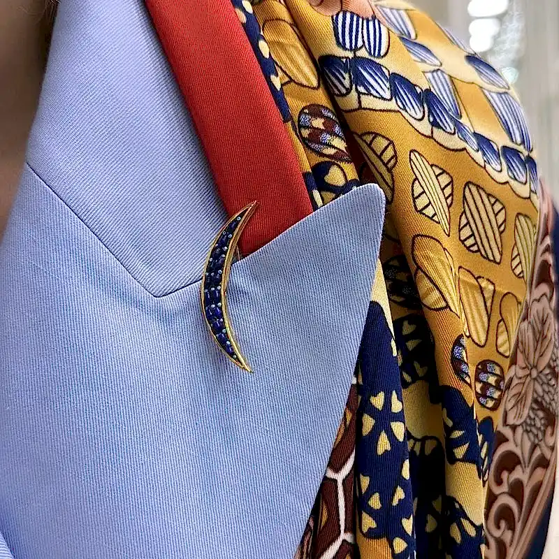 Lapis Hilal Broş - 2