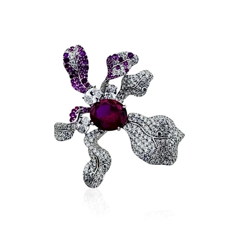 Majestic Ruby Dal Broş - by Eda Çetin