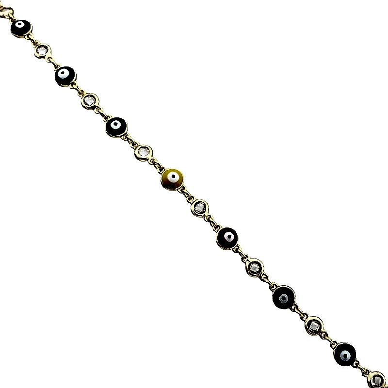 Mineli Klasik Nazar Boncuğu Bileklik - by Eda Çetin