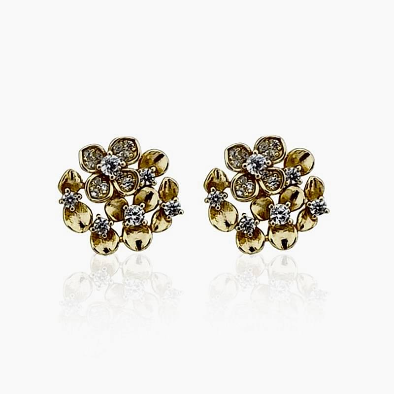 Mini Çiçek Buketi Küpe - by Eda Çetin