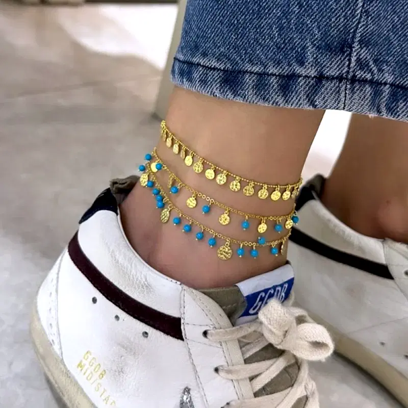 Nadia Turkuaz Pullu Halhal - 3