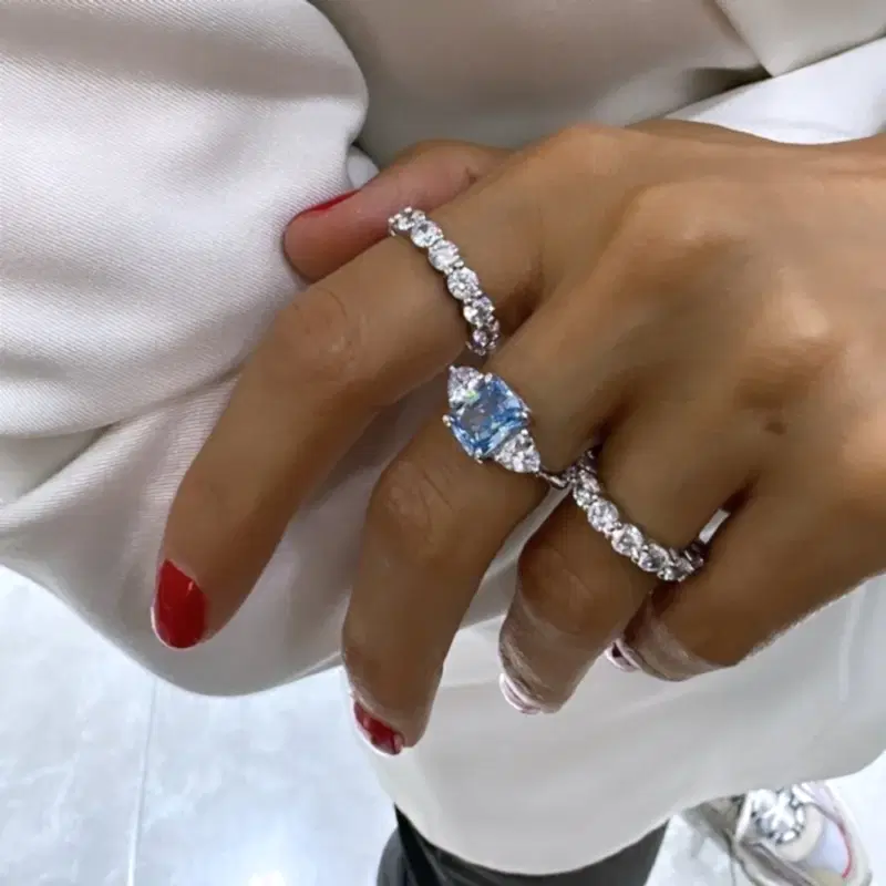 Pırlanta Montür Tamtur Yüzük - 4 mm - 2