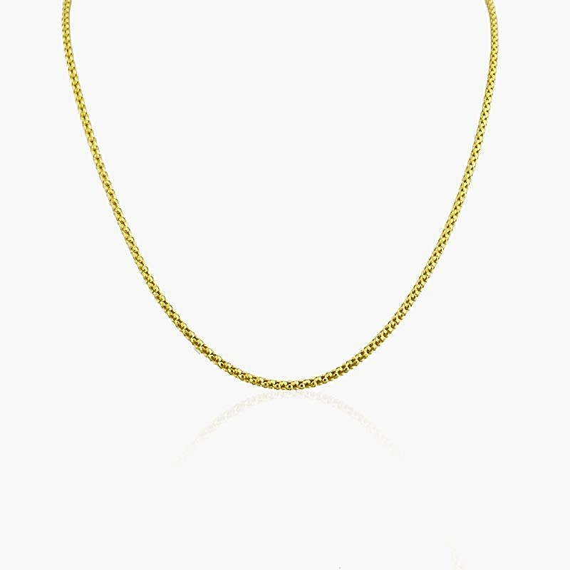 Pop Corn Zincir İnce Form - 50 cm - by Eda Çetin