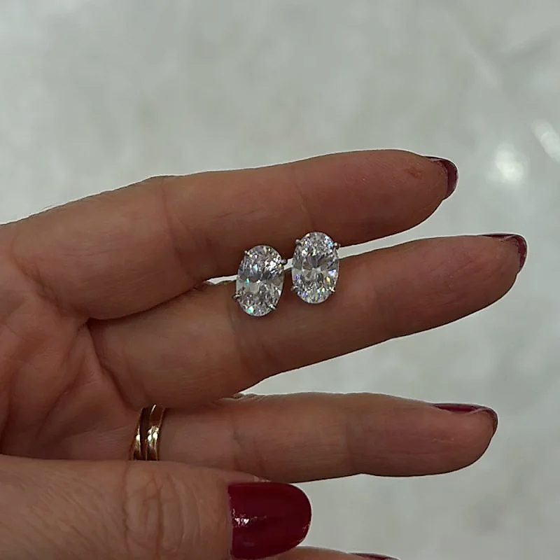 Royal Cut Oval Kesim Küpe - 2