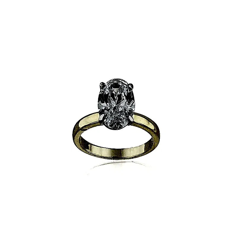 Royal Cut Oval Kesim Yüzük - Büyük Boy - 2