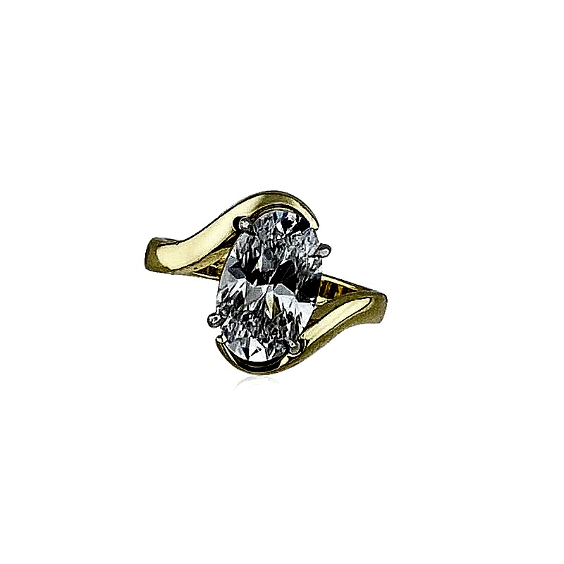 Royal Cut Oval Kesim Yüzük - Twist - by Eda Çetin