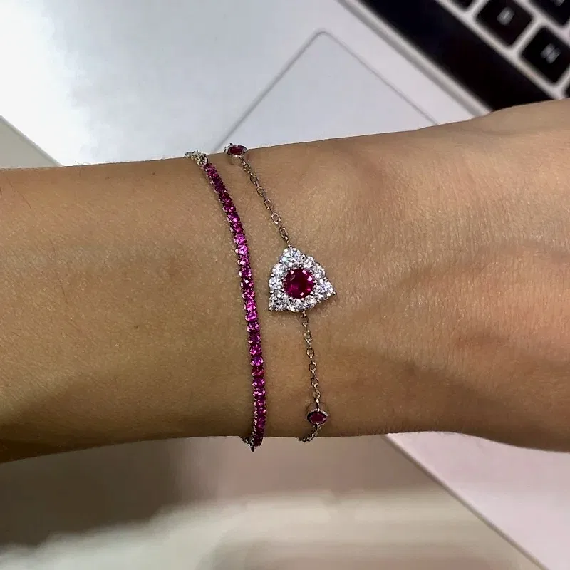 Ruby Nata İtalyan Bileklik - 2