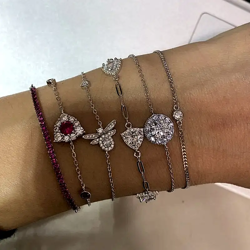 Ruby Şerit İtalyan Bileklik - 3