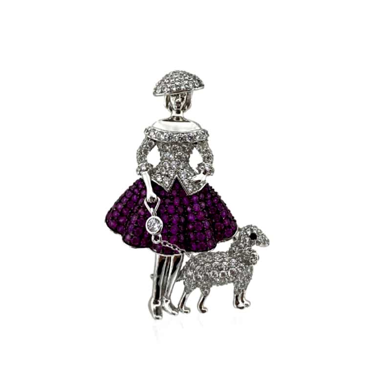 Violet La Parisienne Broş - by Eda Çetin