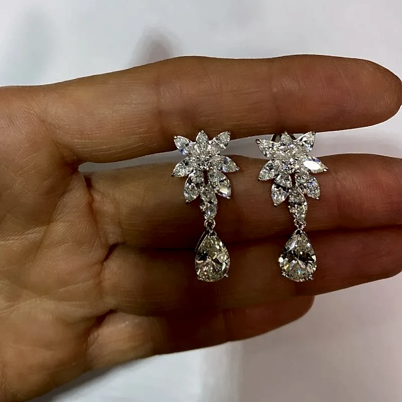 Rute Midi Markiz Süzme Küpe - 2