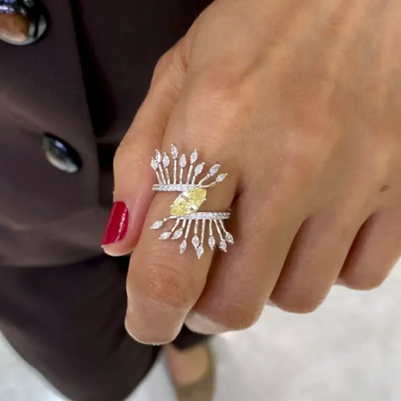 Şampanya Göz Yüzük - 2