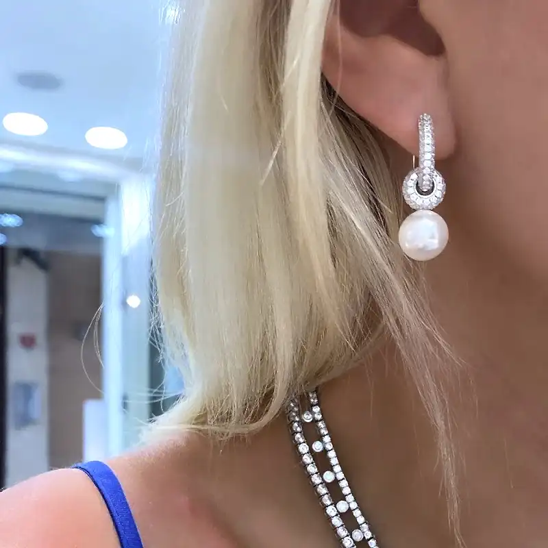 Sandra İtalyan İnci Küpe - 2