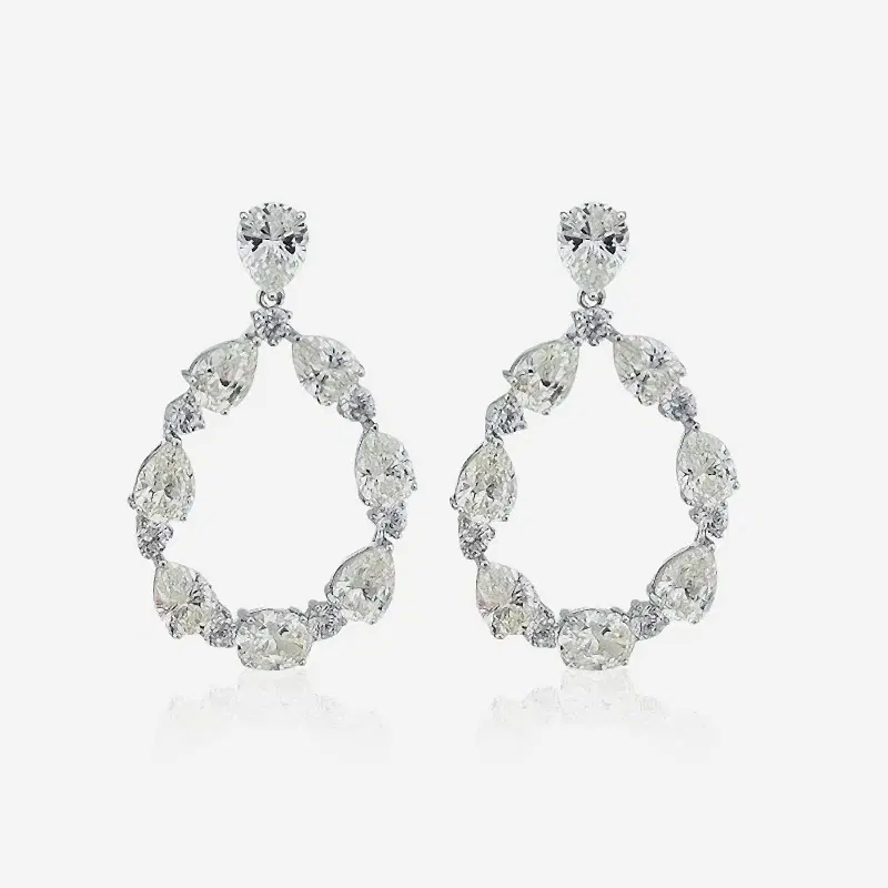 Severn Mozanit Taş Küpe - 1