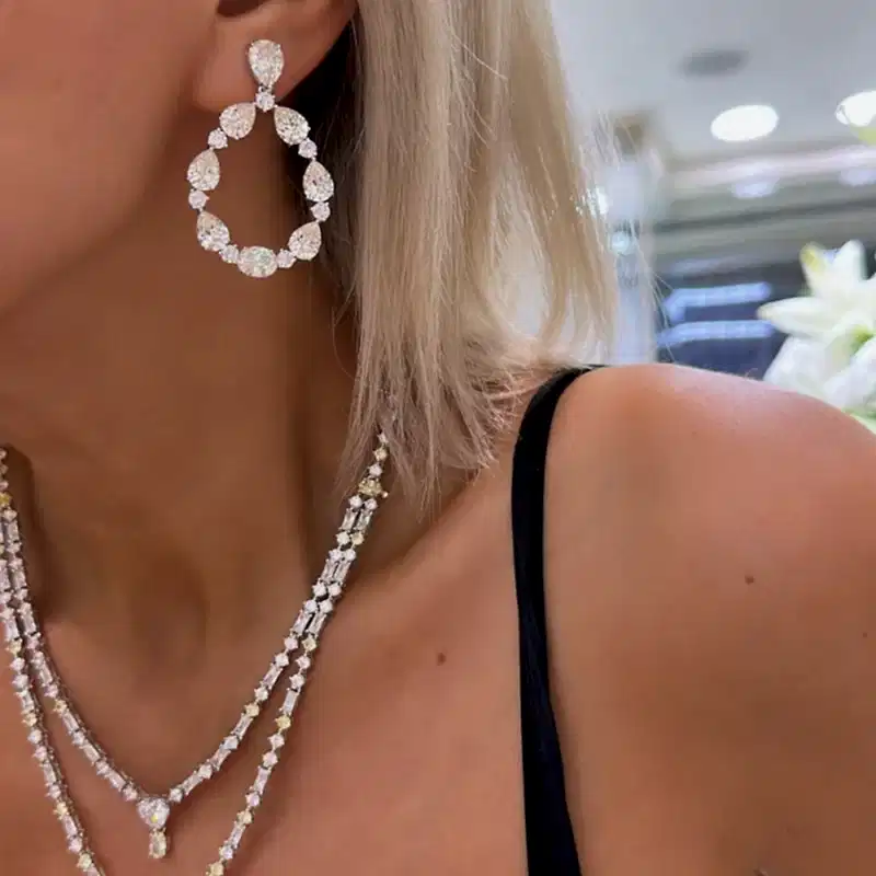 Severn Mozanit Taş Küpe - 2