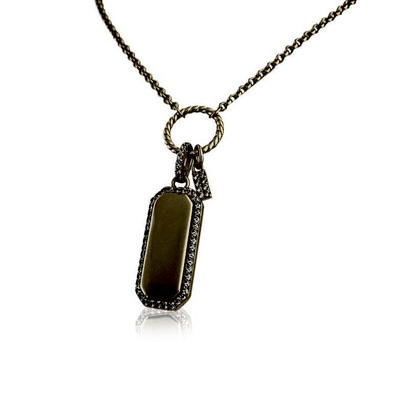 Taşlı Plaka Kolye - by Eda Çetin