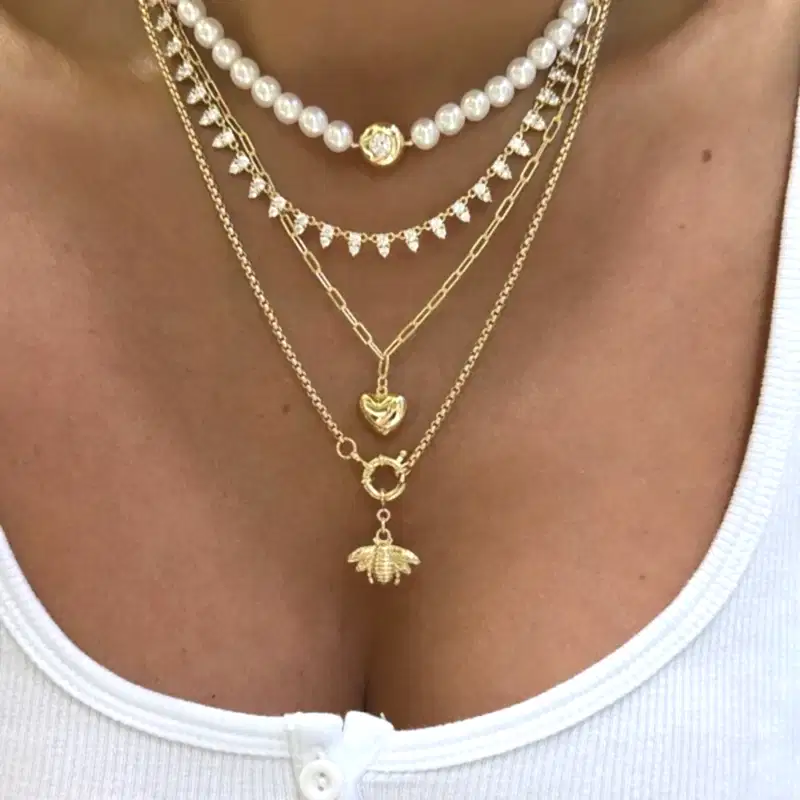 Tektaş Detaylı İnci Kolye - 2