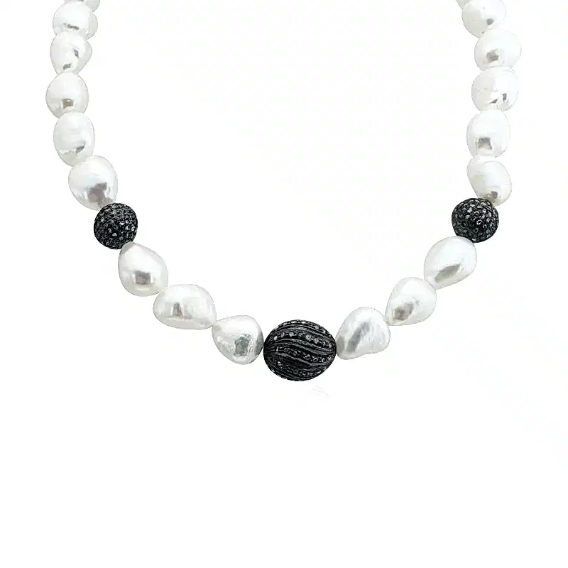 Top Elmas İnci Kolye - 2