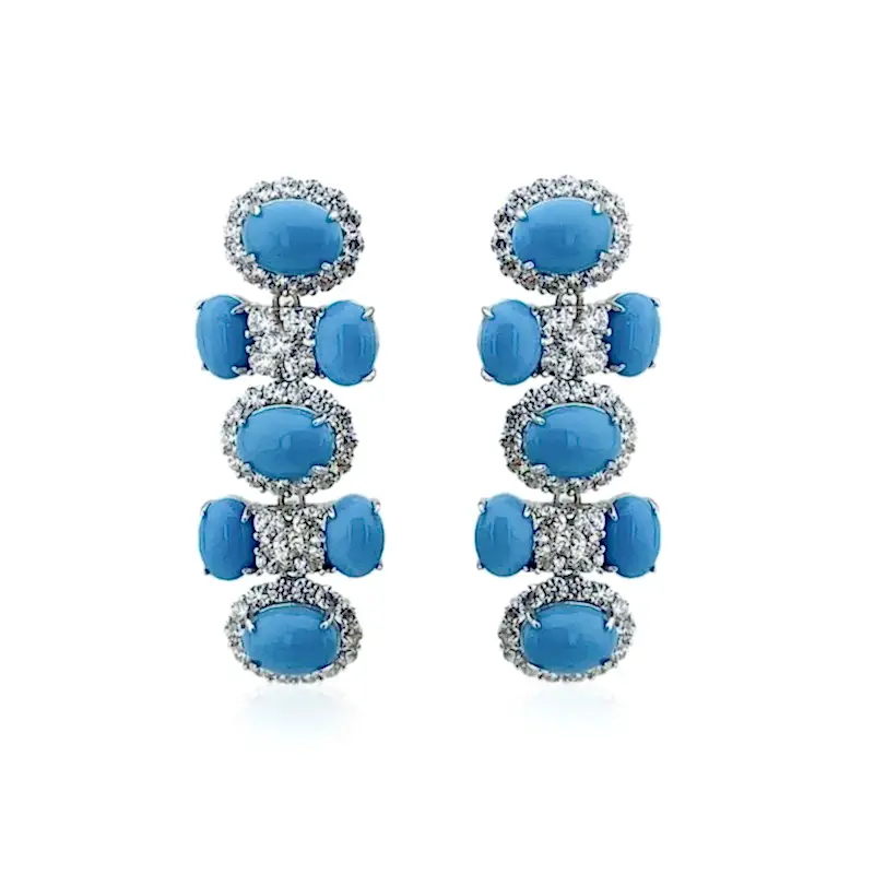 Turkuaz Royal Max Küpe - 1