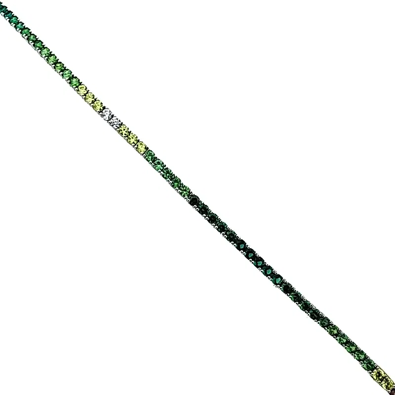 Yeşil Tonları Su Yolu Bileklik - 3 mm - 1