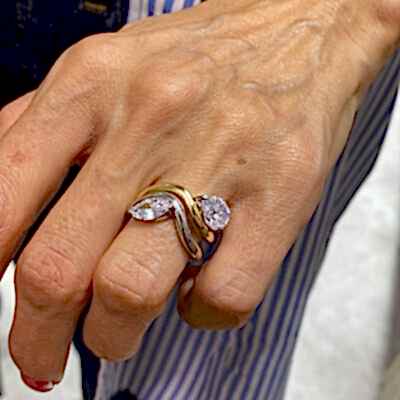 Damla Kesim Dalgalı Yüzük - by Eda Çetin