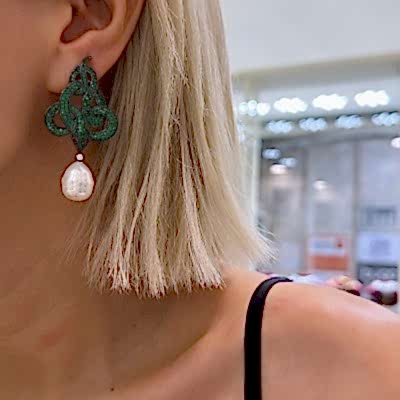 Dora Snake Koleksiyon Küpe - by Eda Çetin