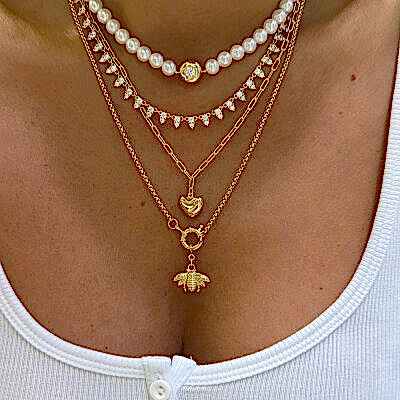 Efka İtalyan Kalp Kolye - by Eda Çetin