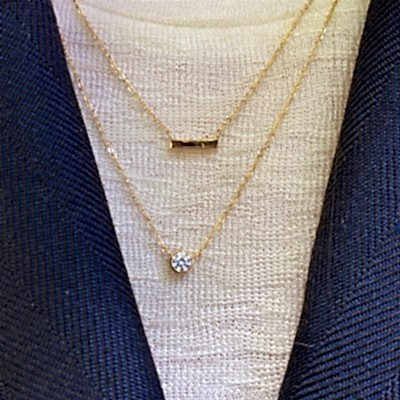 Espino Kendinden İkili Kolye - by Eda Çetin