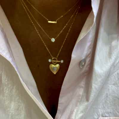 Espino Kendinden İkili Kolye - by Eda Çetin