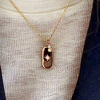 Espino Taş Detaylı Kolye - by Eda Çetin