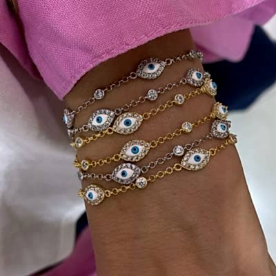 Freya Göz Taşlı Bileklik - by Eda Çetin