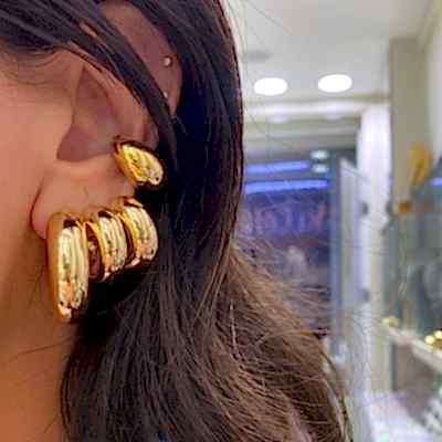 Freya Halka Küpe - 2 cm Çap - by Eda Çetin