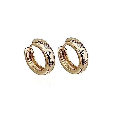 Grazia Taşlı Halka Küpe - by Eda Çetin