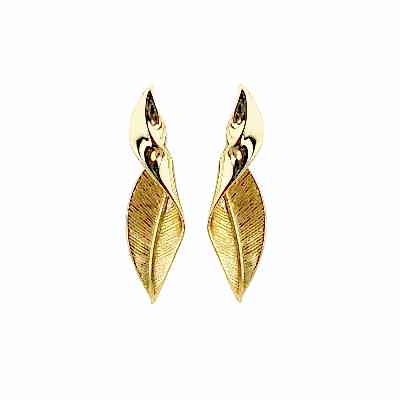 İtalyan Yaprak Küpe - by Eda Çetin