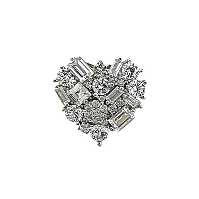 Kırık Baget Kalp Kolye Ucu - by Eda Çetin