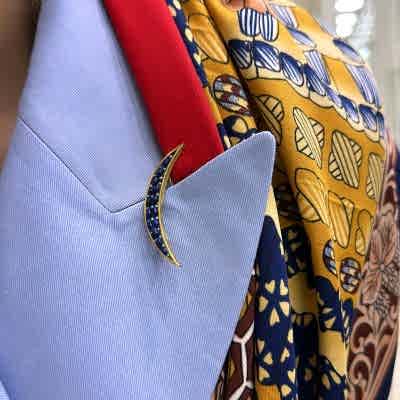 Lapis Hilal Broş - by Eda Çetin